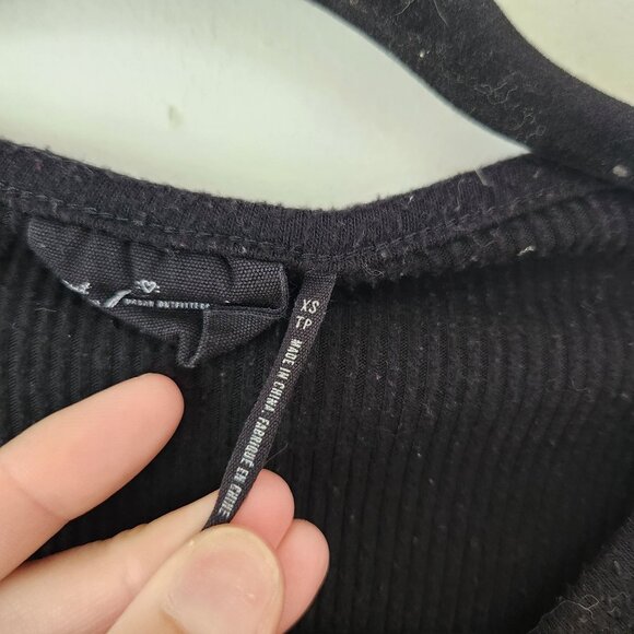 BUNDLE (2) Urban Outfitters Out From Under Cozy Thermal Shirts Black White XS - Picture 14 of 16